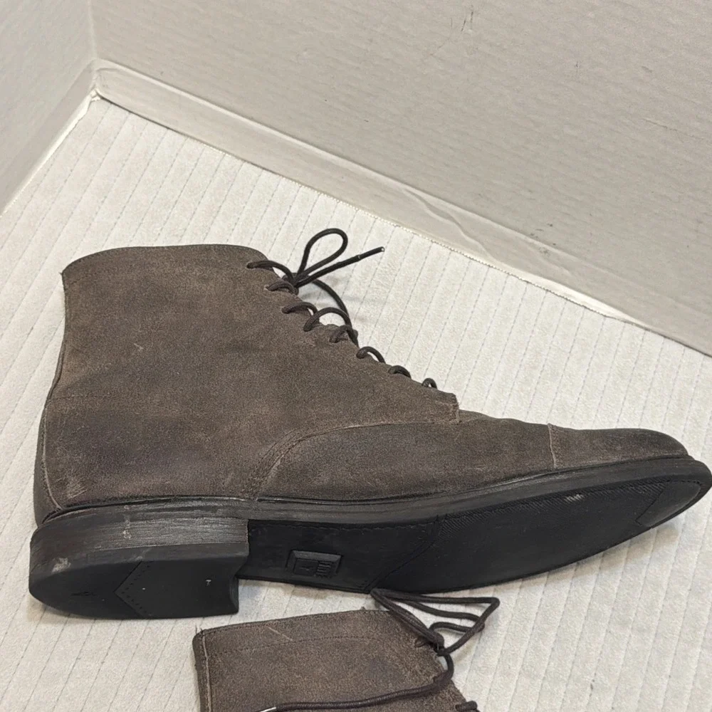 Mens Frye Boots Seth Toe Cap Toe Lace Up Dark Brown Size 13